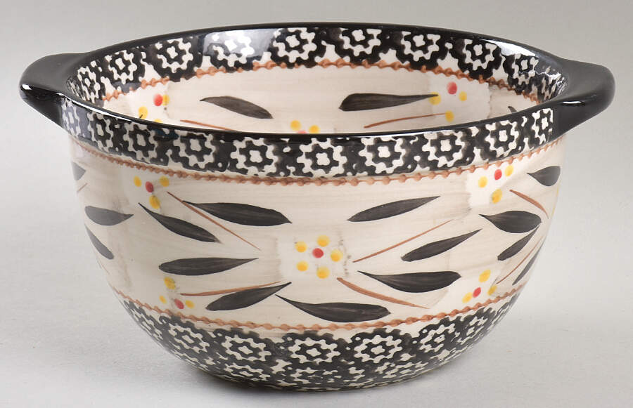 Old World Black 6" 1 Qt Round Bowl by Temp-Tations-1