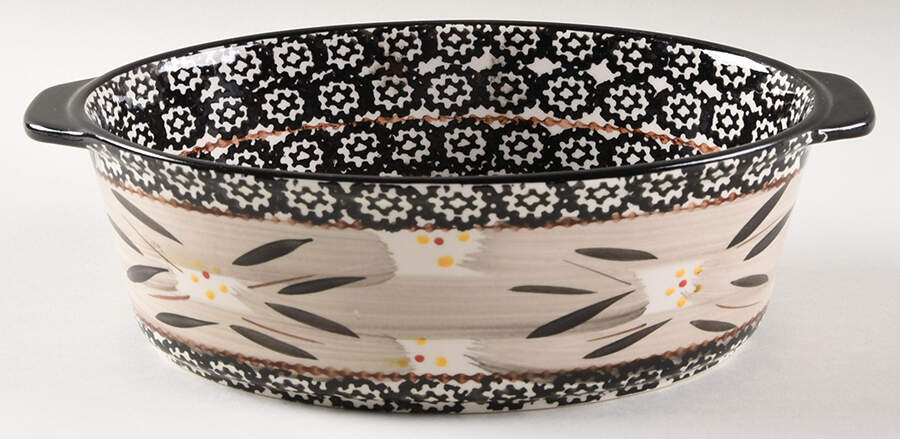 Old World Black 10" Oval Baker by Temp-Tations-1
