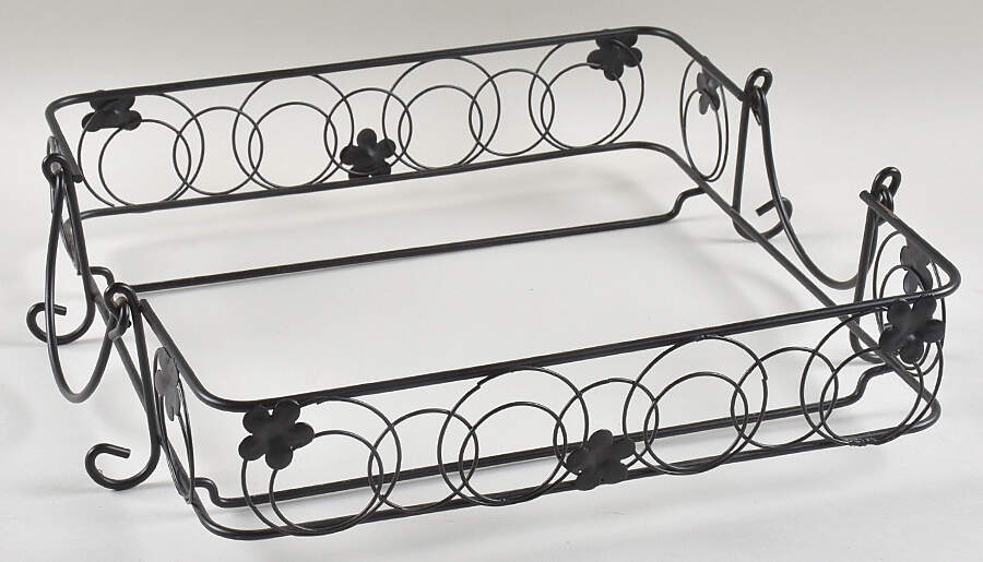 Old World Black Metal Stand for 13" Square Baker by Temp-Tations-1
