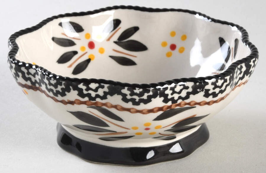 Old World Black 5" Nesting Pedestal Bowl by Temp-Tations-1