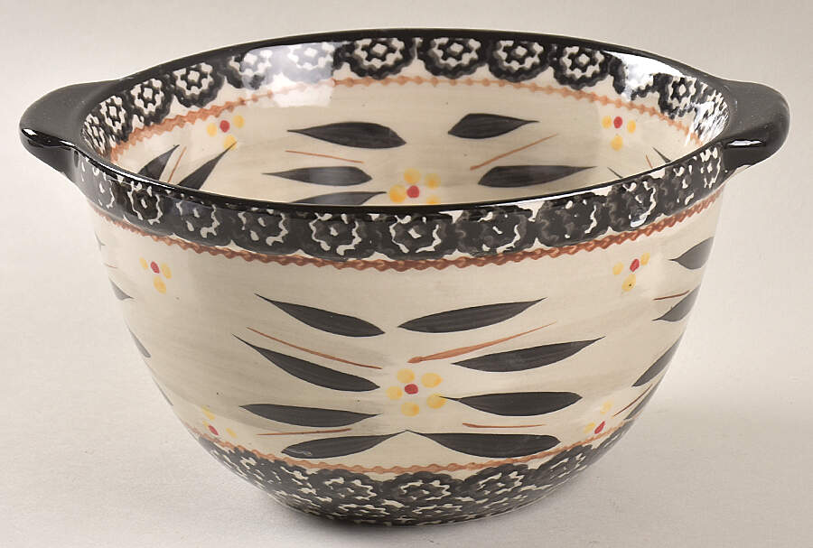 Old World Black 7" 1.5 Qt Round Bowl by Temp-Tations-1