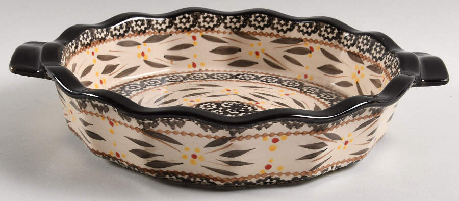 Old World Black 10" Pie Baking Plate by Temp-Tations-1