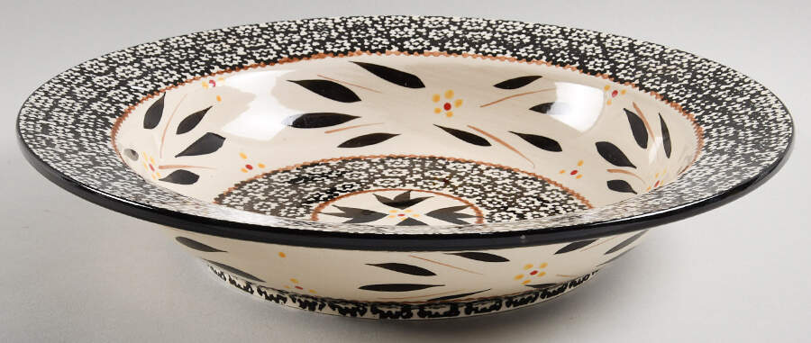 Old World Black 12" Pasta Serving Bowl by Temp-Tations-1