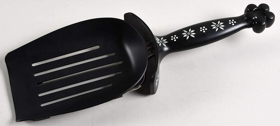 Old World Black Meat Fork with Slotted Spatula Attachment by Temp-Tations-1