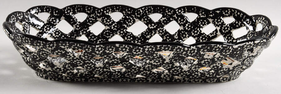 Old World Black Bread Basket Tray by Temp-Tations-1