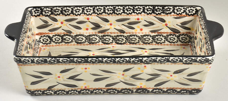 Old World Black 13"  Rectangular Baker by Temp-Tations-1