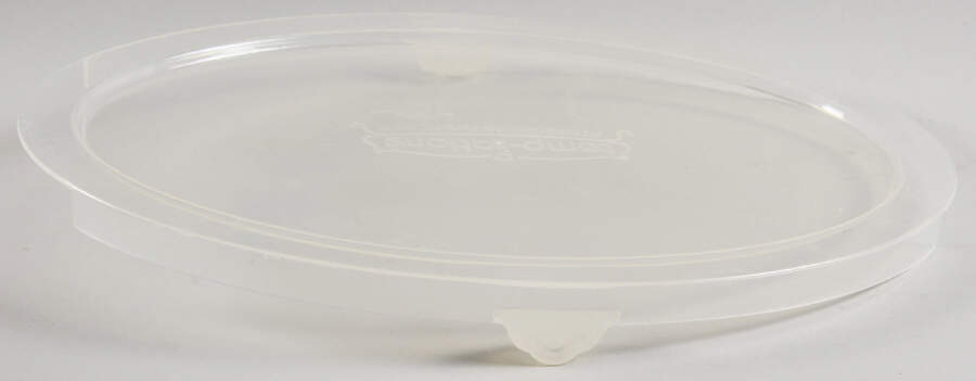 Old World Black Plastic Lid for 11" Oval Baker by Temp-Tations-1