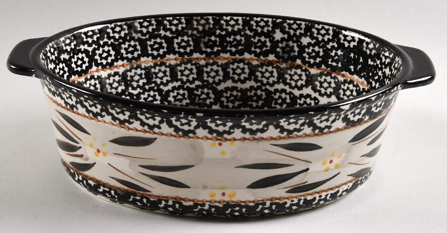 Old World Black 10" Oval Baker by Temp-Tations-1