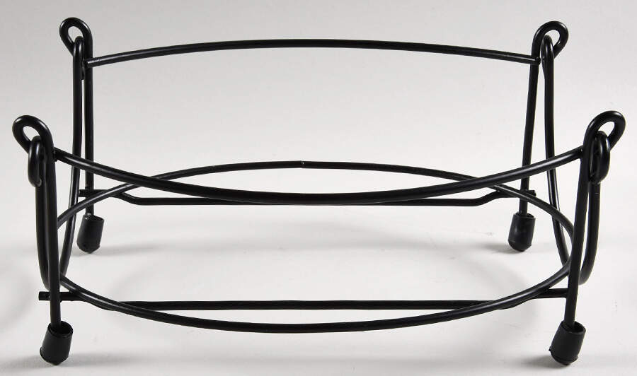 Old World Black Metal Stand for 10" Oval Baker by Temp-Tations-1