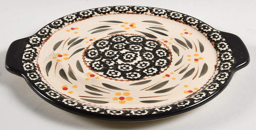 Old World Black 9" Round Lid-It (Trivet,Tray,Baker Lid) by Temp-Tations-1