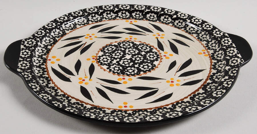 Old World Black 10" Round Lid-It (Trivet,Tray,Baker Lid) by Temp-Tations-1