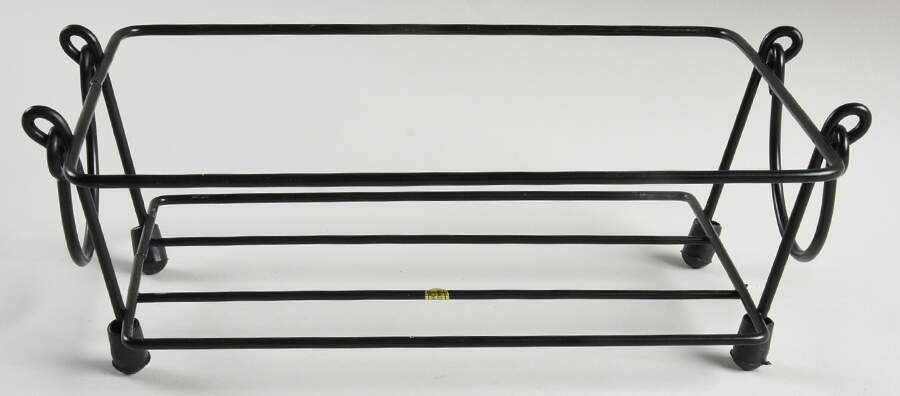 Old World Black Metal Stand for 10" Rectangular Baker by Temp-Tations-1