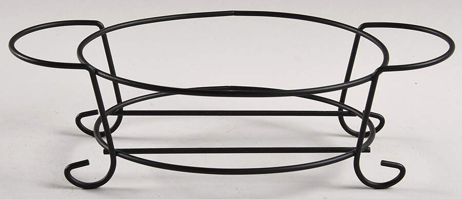 Old World Black Metal Stand for 9 Oz Individual Oval Casserole by Temp-Tations-1