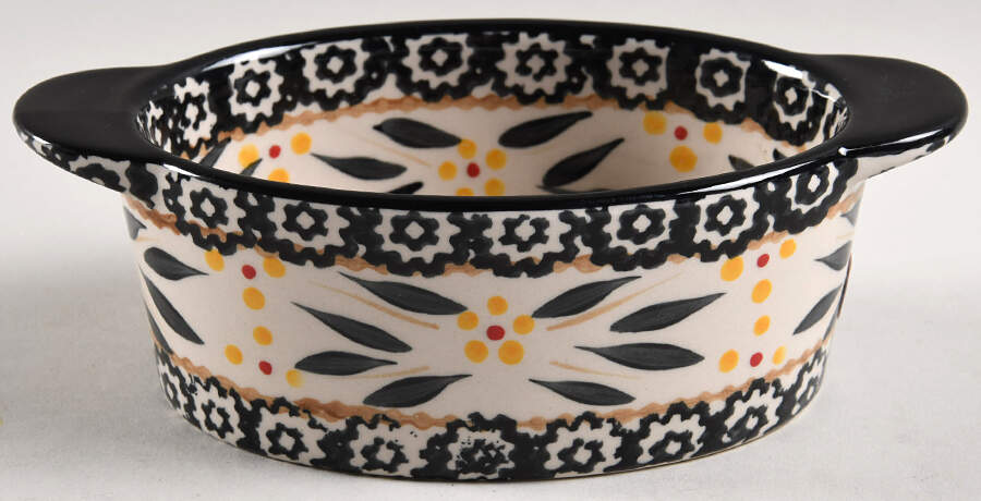 Old World Black 9 Oz Individual Oval Casserole No Lid by Temp-Tations-1
