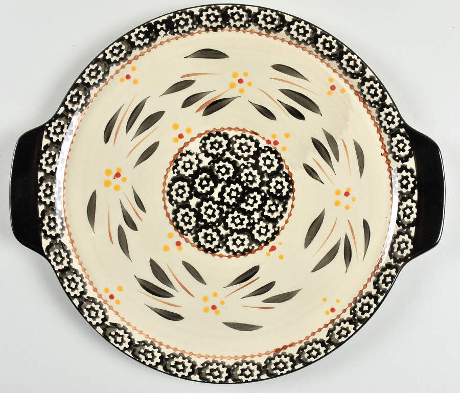 Old World Black 11" Round Lid-It (Trivet,Tray,Baker Lid) by Temp-Tations-1