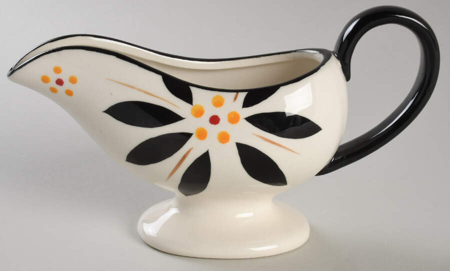 Old World Black Gravy Boat & Underplate by Temp-Tations-1