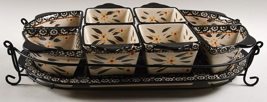 Old World Black 10 Piece Party Serving Set by Temp-Tations-1