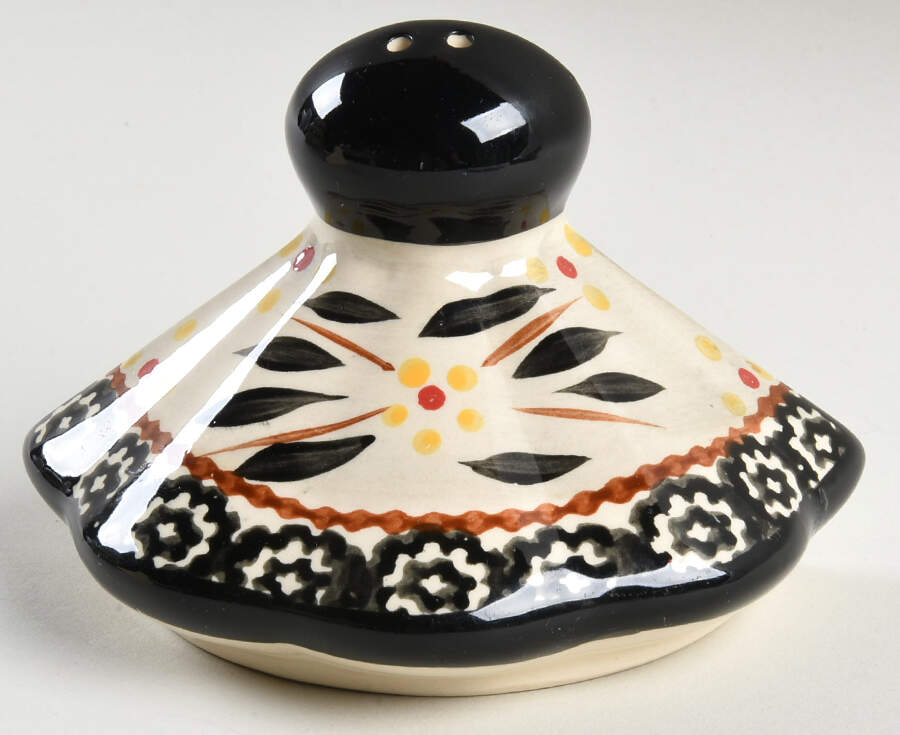 Old World Black Salt Shaker for Christmas Tree Stacking Set by Temp-Tations-1