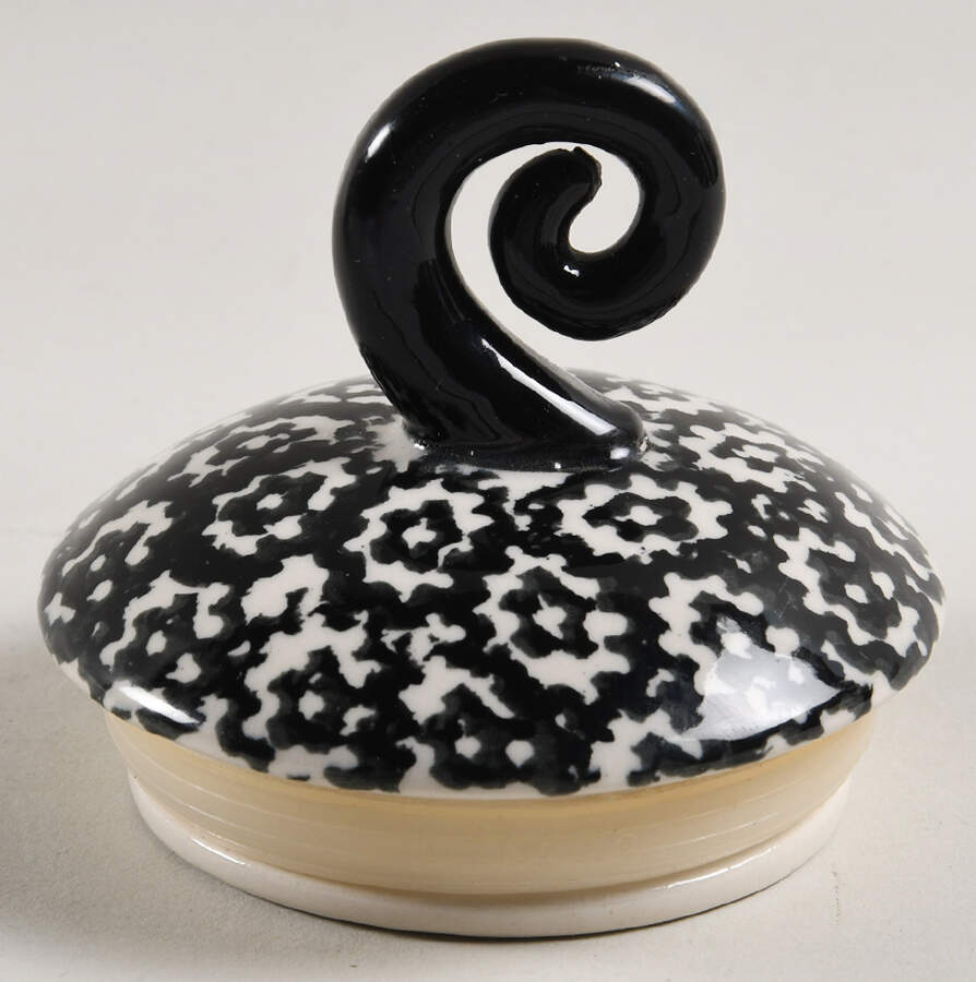 Old World Black Lid for Figural Spice Jar by Temp-Tations-1