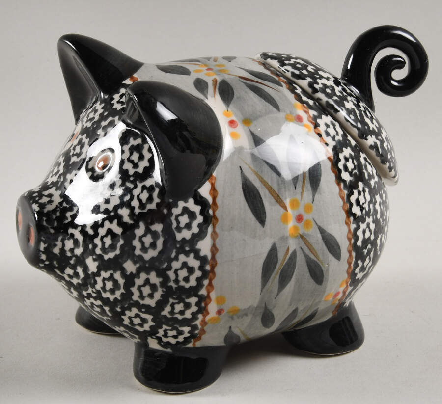 Old World Black Figural Spice Jar & Lid by Temp-Tations-1