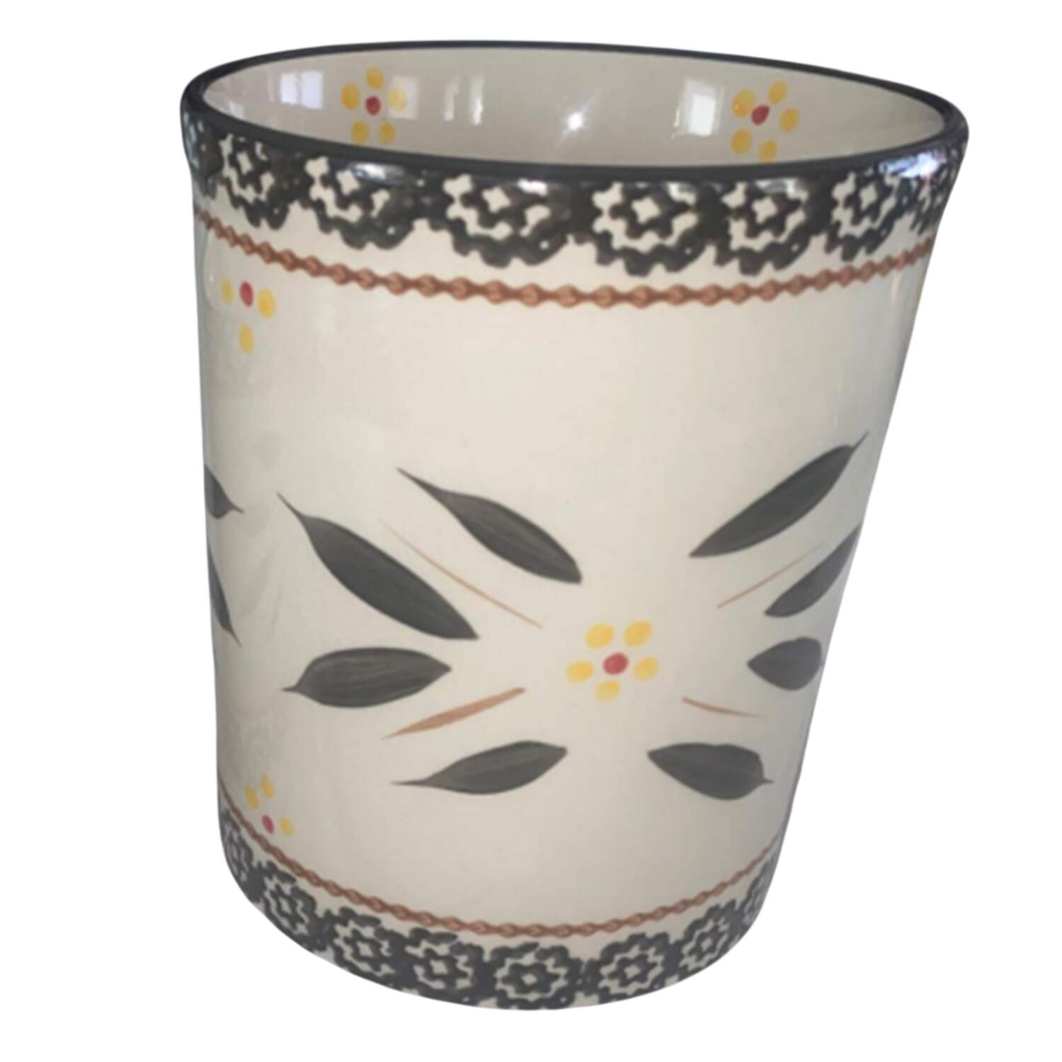 Old World Black Medium Centertaining Canister No Wood Lid by Temp-Tations-1