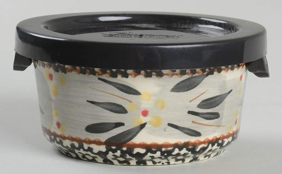 Old World Black Ramekin & Plastic Lid by Temp-Tations-1