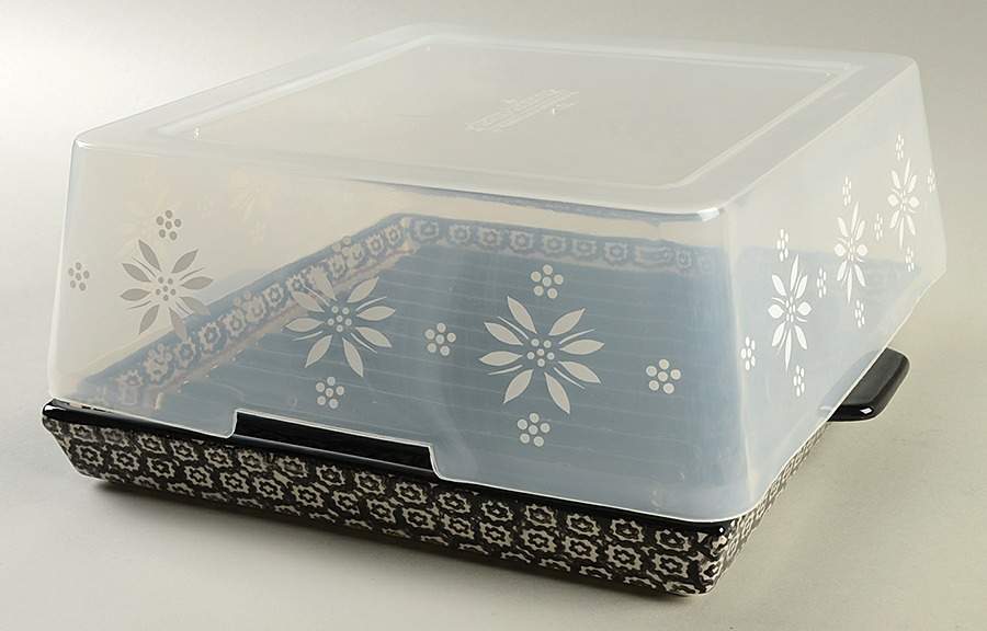 Old World Black (4 Piece) Microwave Grill Set (Tray, Insert & Lid) by Temp-Tations-1