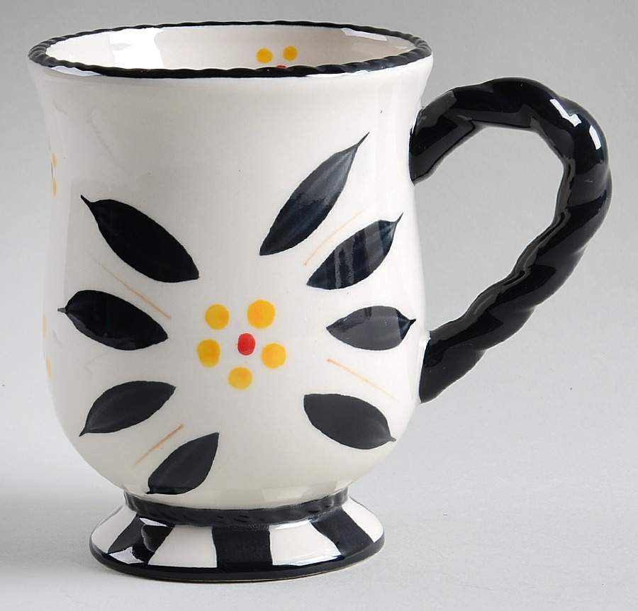 Old World Black Pedestal Mug by Temp-Tations-1