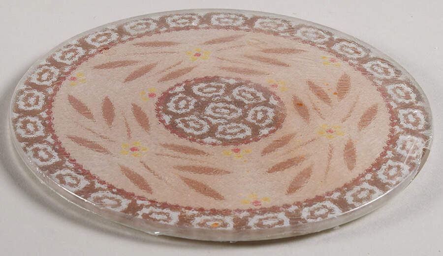 Old World Brown Round Glassware Trivet by Temp-Tations-1
