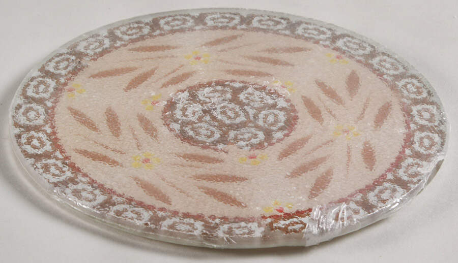 Old World Brown Round Glassware Trivet by Temp-Tations-1