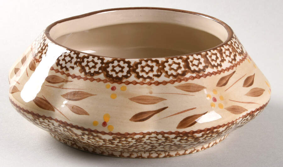 Old World Brown Medium Bowl for Christmas Tree Stacking Set by Temp-Tations-1