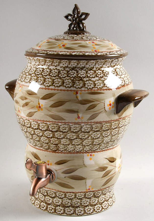 Old World Brown Samovar & Lid by Temp-Tations-1