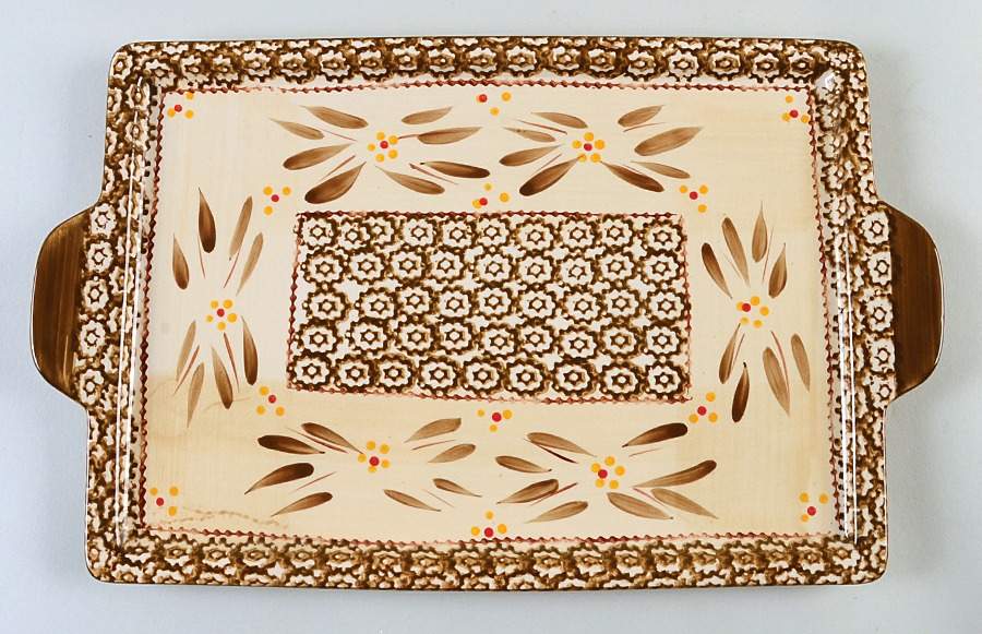 Old World Brown 15" Rectangular Tray by Temp-Tations-1