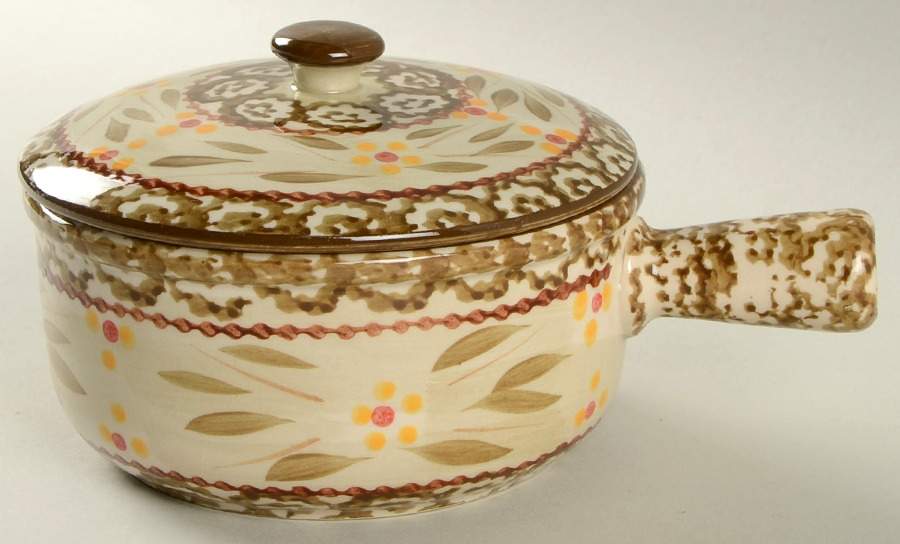 Old World Brown Individual Casserole & Lid by Temp-Tations-1