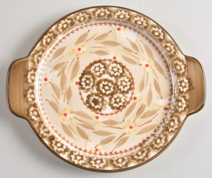 Old World Brown 7" Round Lid-It (Trivet,Tray,Baker Lid) by Temp-Tations-1