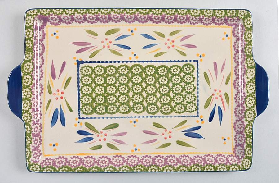 Old World Confetti 15" Rectangular Tray by Temp-Tations-1