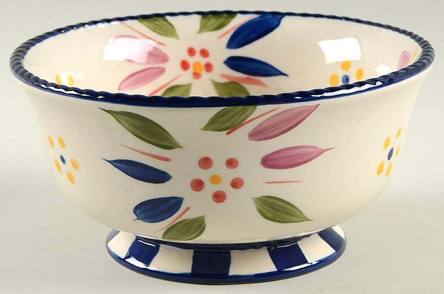 Old World Confetti Soup/Cereal Bowl by Temp-Tations-1