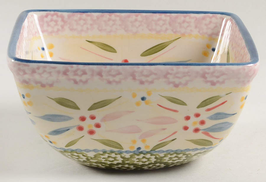 Old World Confetti 6" Square Mixing Bowl by Temp-Tations-1