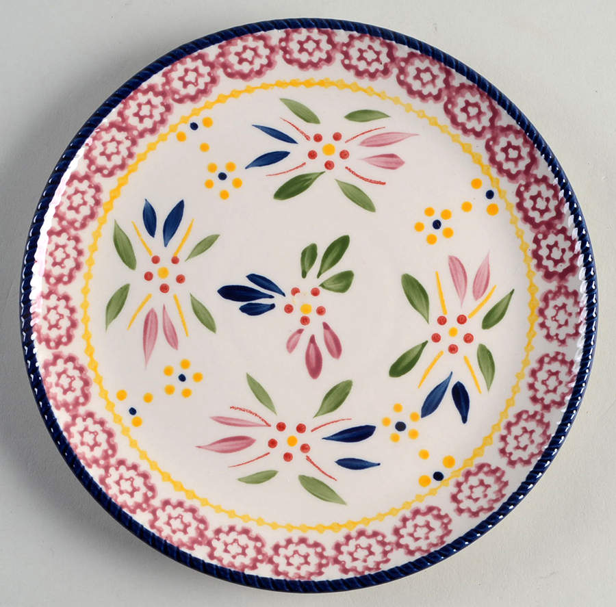 Old World Confetti Coupe Salad Plate by Temp-Tations-1