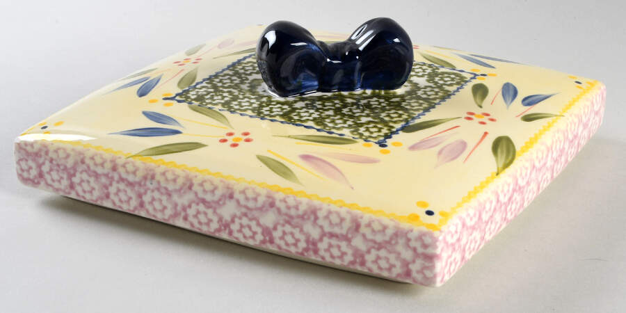 Old World Confetti Lid for 8" Square Gift Box Shape Baker by Temp-Tations-1
