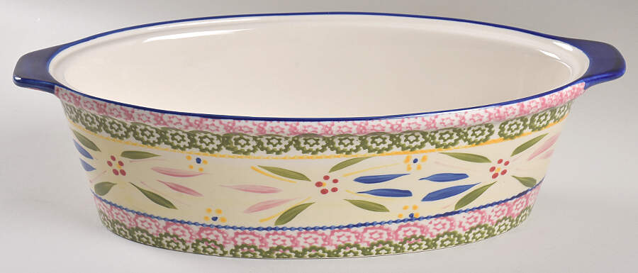 Old World Confetti 3.5 Qt Oval Covered Casserole No Lid by Temp-Tations-1