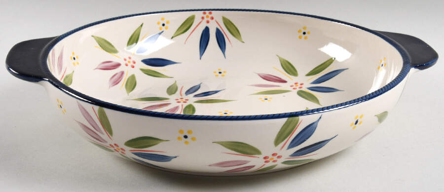 Old World Confetti 3.5 Qt Round Covered Baker No Lid by Temp-Tations-1