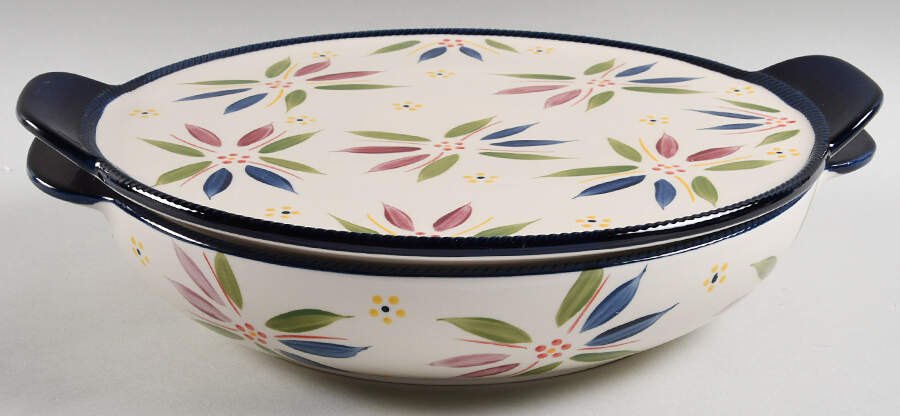 Old World Confetti 3.5 Qt Round Covered Baker by Temp-Tations-1