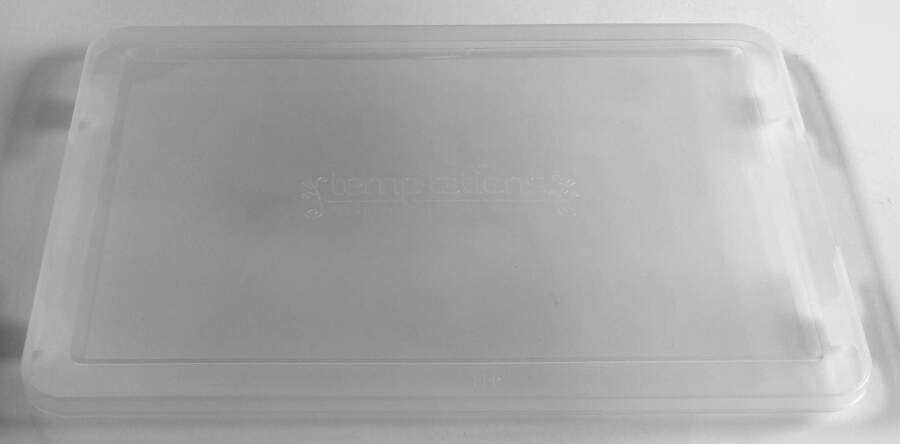 Old World Confetti Tabless Plastic Storage Cover for 15" Rect Baker by Temp-Tations-1