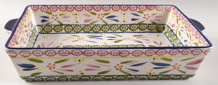 Old World Confetti 15" Rectangular Baker by Temp-Tations-1