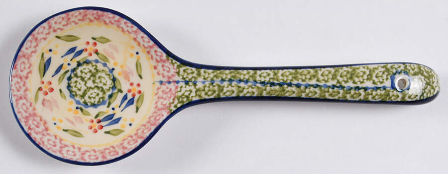 Old World Confetti Salad Serving Spoon, Solid Piece by Temp-Tations-1