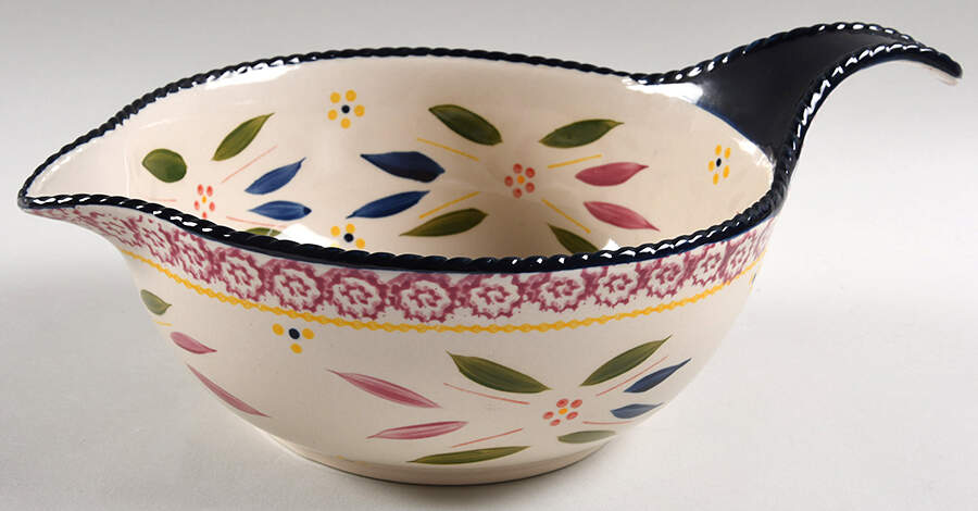 Old World Confetti Handled Batter Bowl by Temp-Tations-1