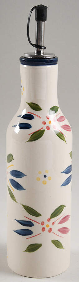 Old World Confetti Oil Or Vinegar Cruet and Stopper by Temp-Tations-1