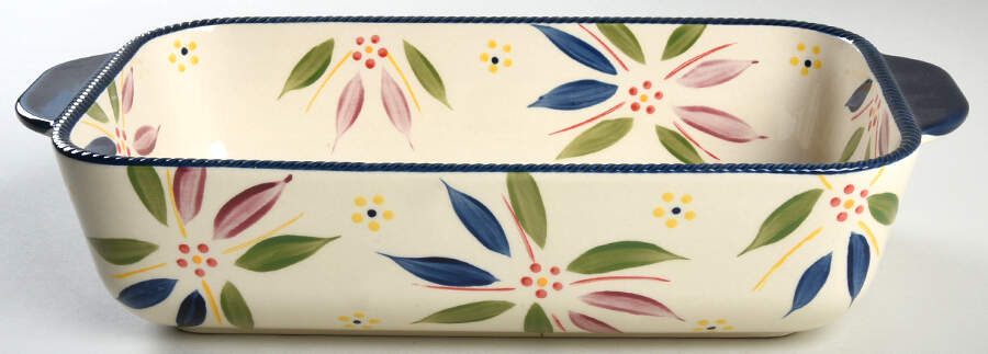 Old World Confetti 13'' Rectangular Baker by Temp-Tations-1