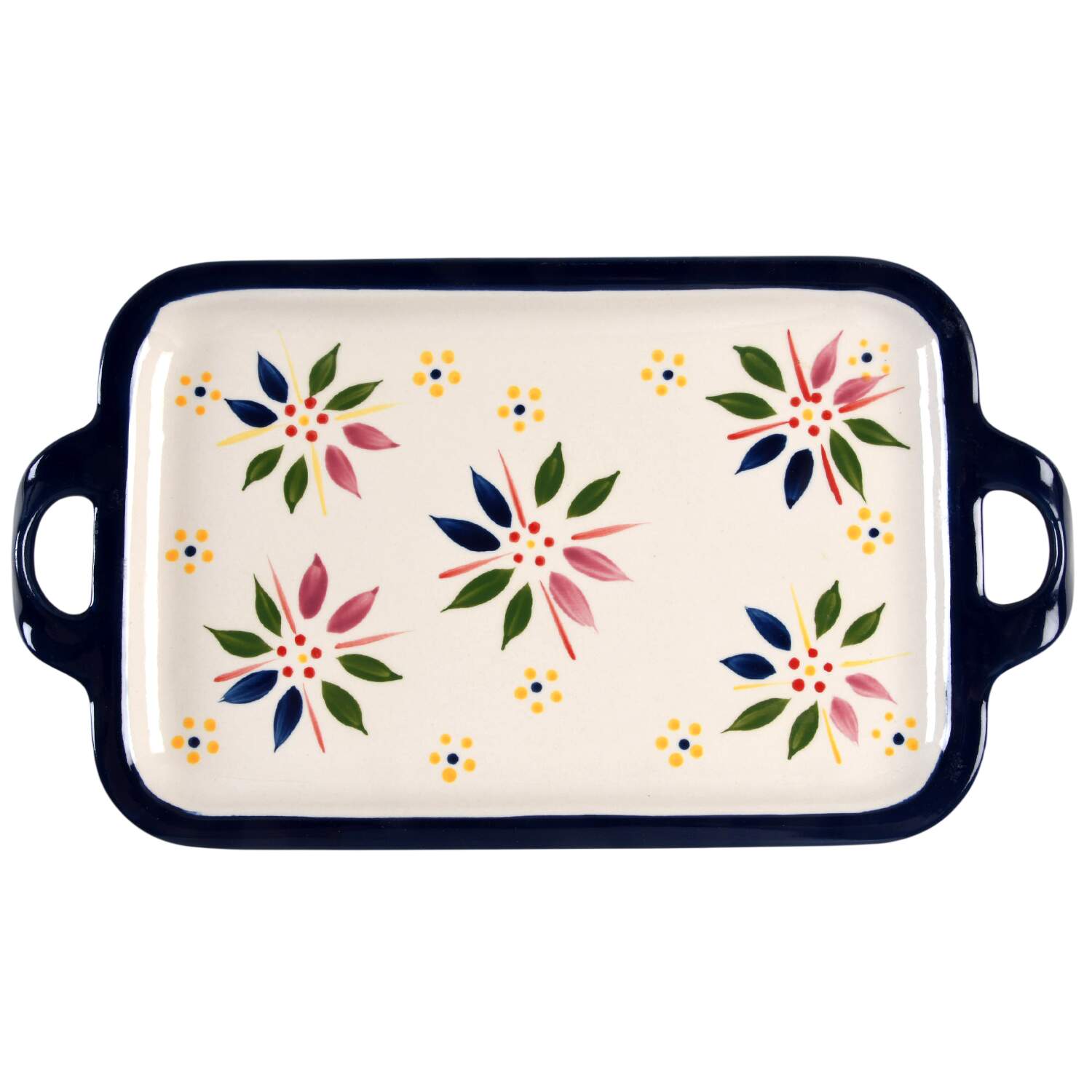 Old World Confetti 14" Rectangular Lid-It (Trivet, Tray, Baker Lid) by Temp-Tations-1